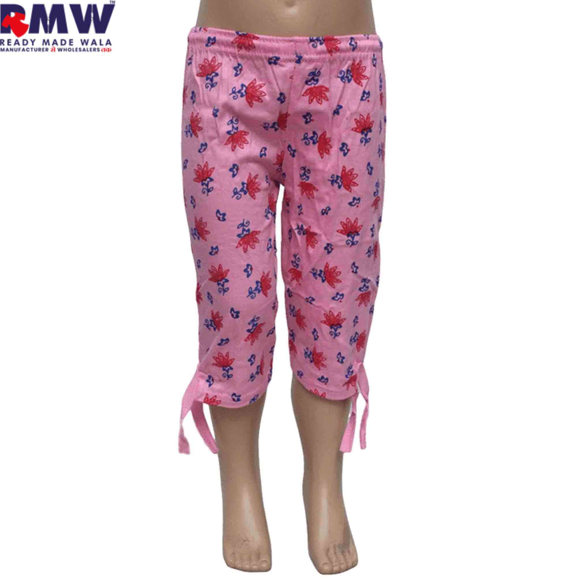Girls Red Cotton Capri, Design/Pattern: Printed at Rs 40/piece in New Delhi