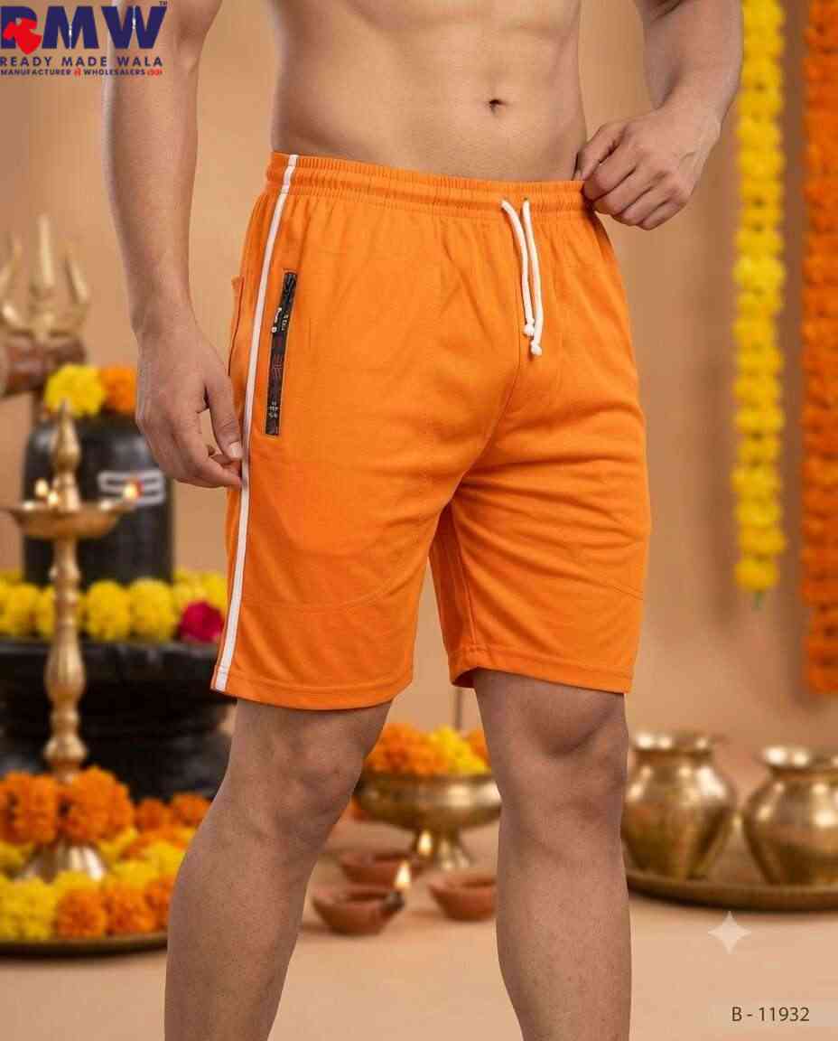 BOYS ORANGE PLAIN BARMUDA