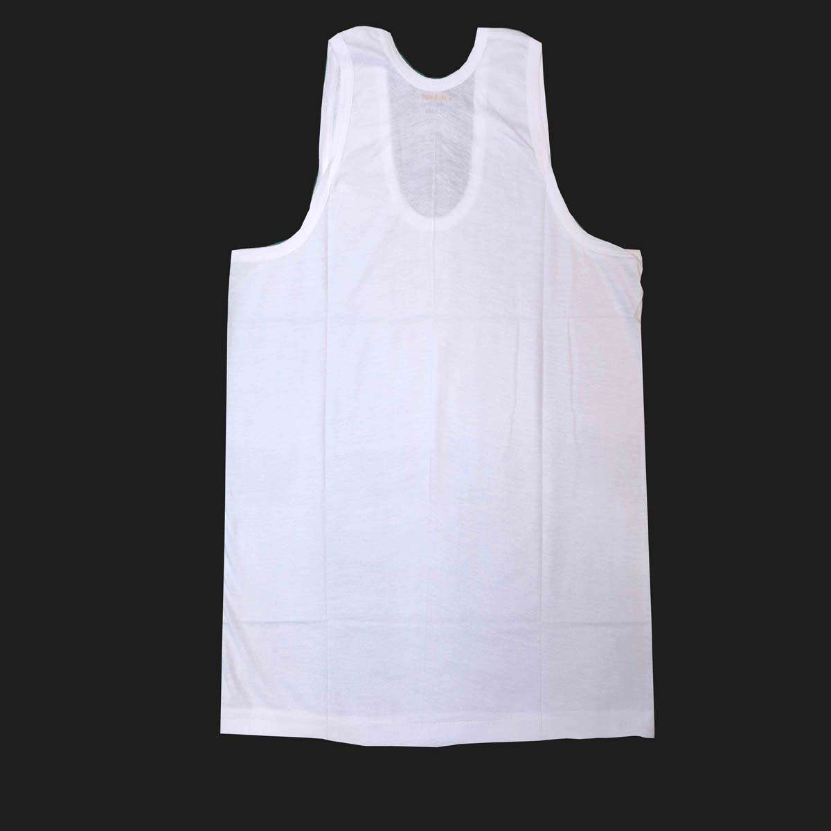 K-4683 FITLINE WHITE SANDO GANJI R/N (S-80/90)