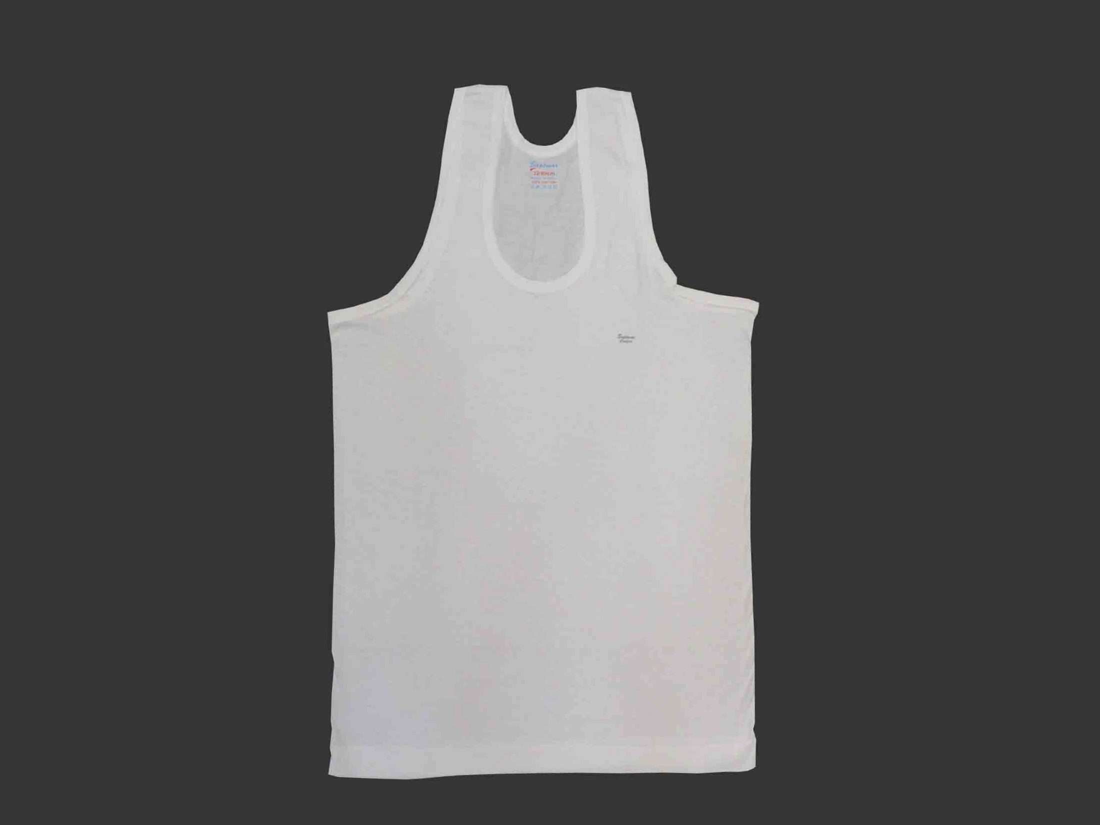 MENS WHITE SANDO RN (80/85/90)