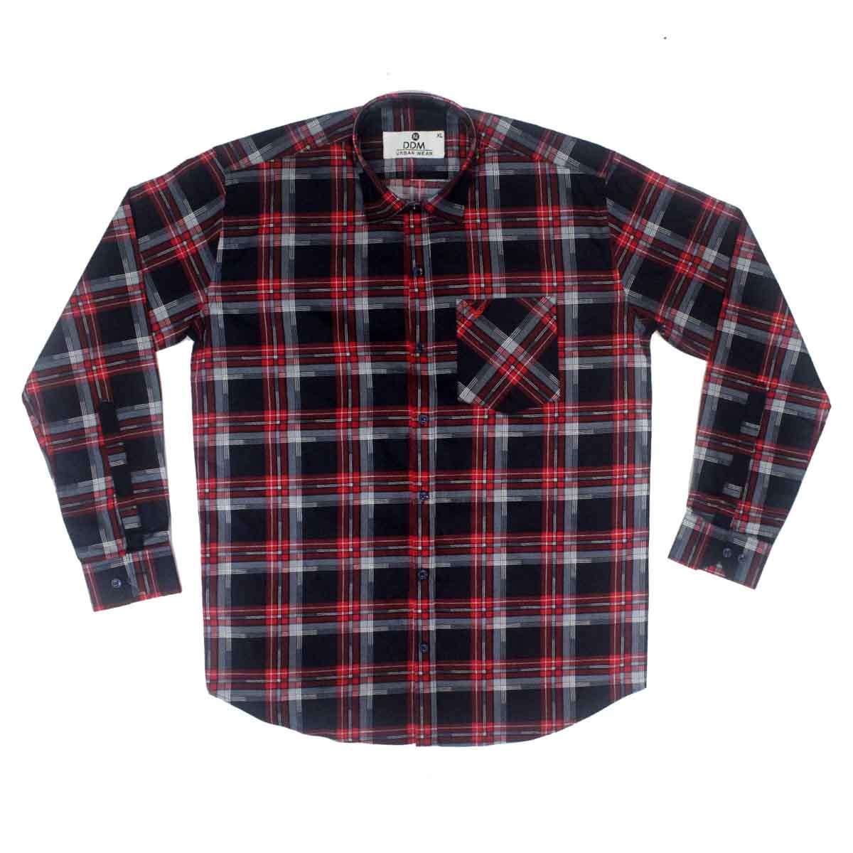S-3084 D D M CHECKS SHIRT (XL)