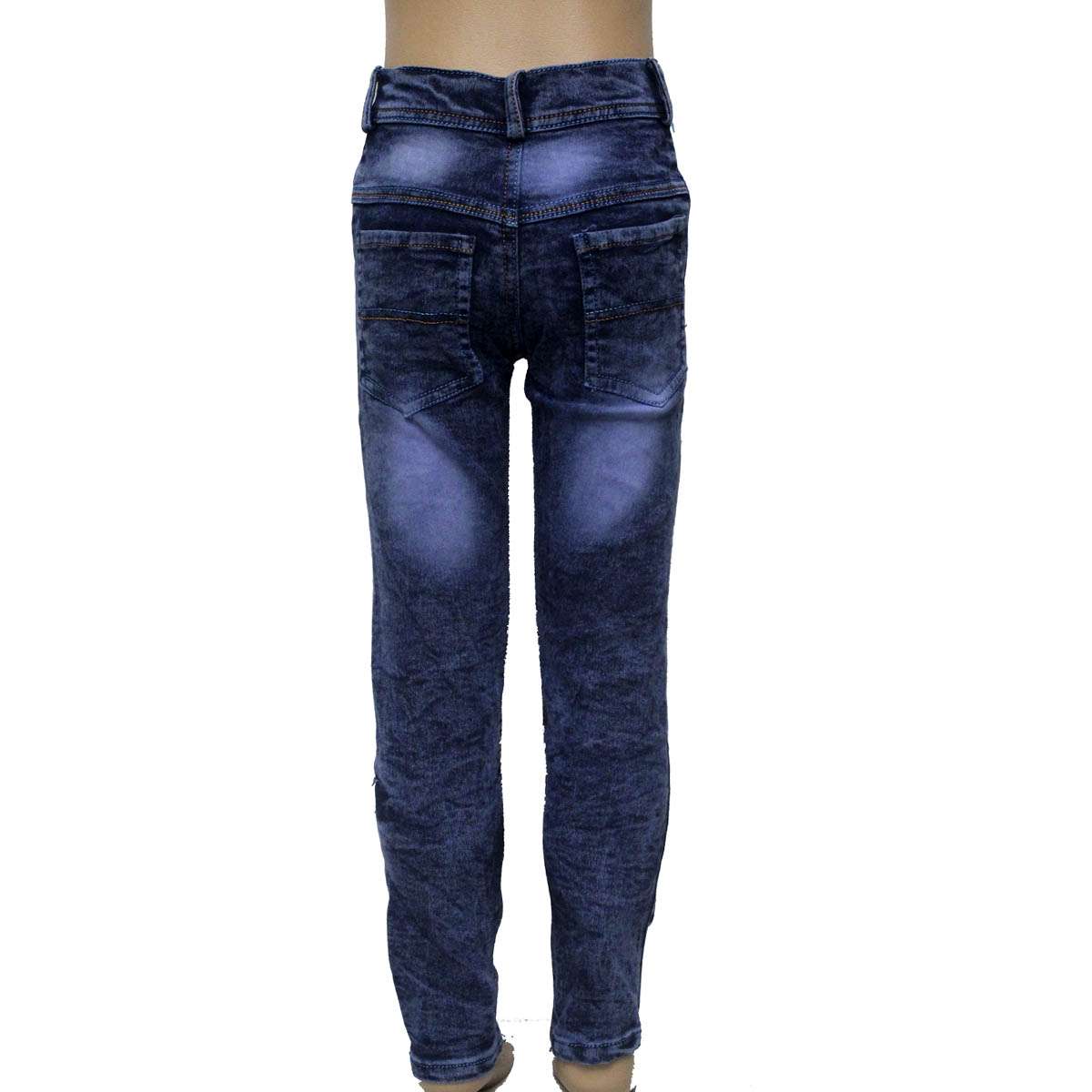 B-2537 KIDS PINKY DAMAGE DENIM JEANS (26 TO 30)