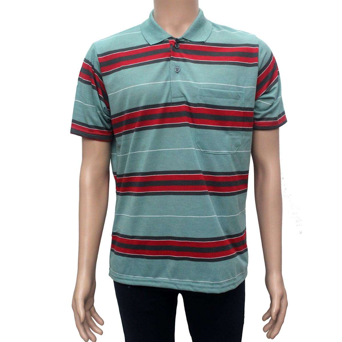MENS SH STRIPE TSHIRT DN-3200 (XL/3XL)