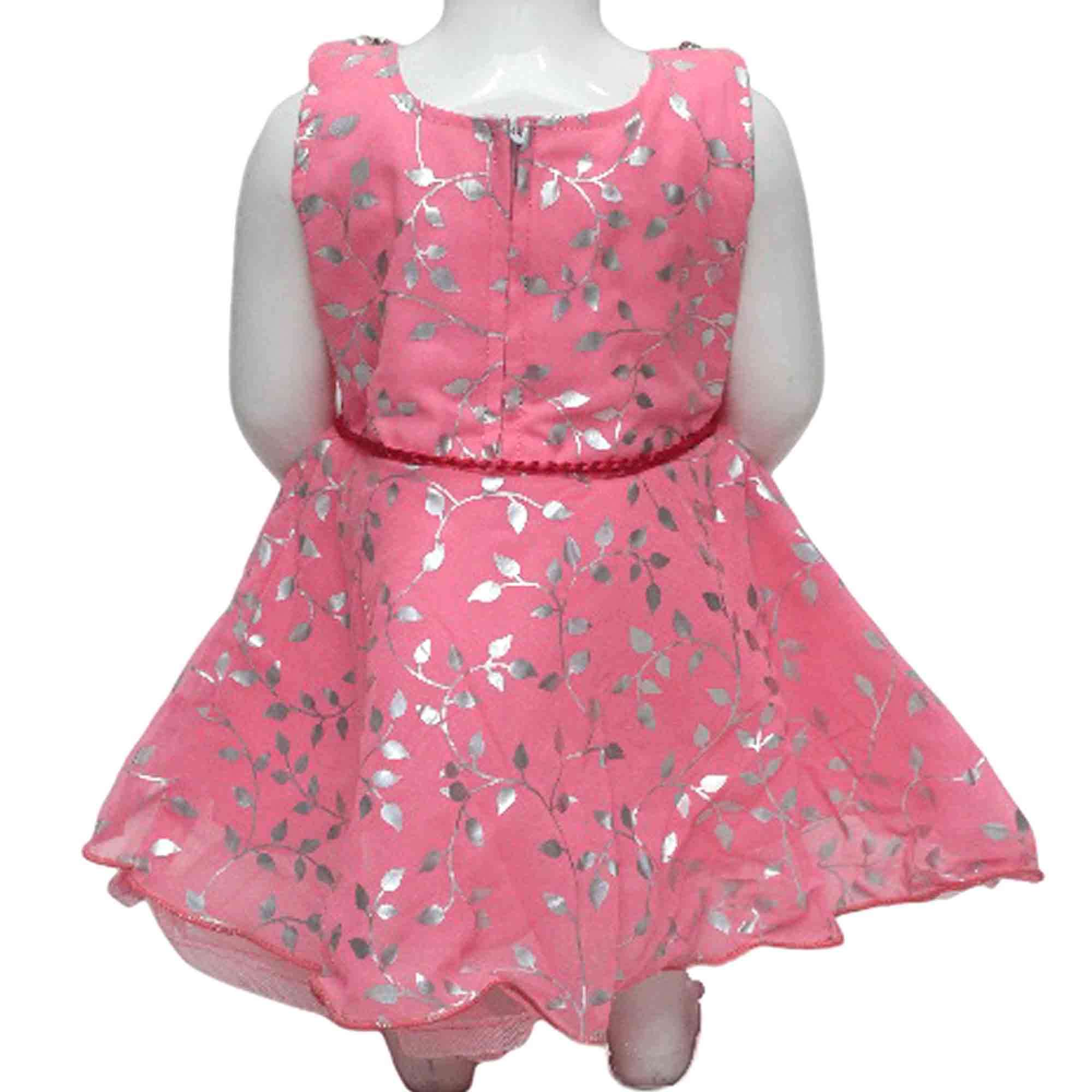GIRLS RUBY FANCY FOIL FROCK  (16/18)