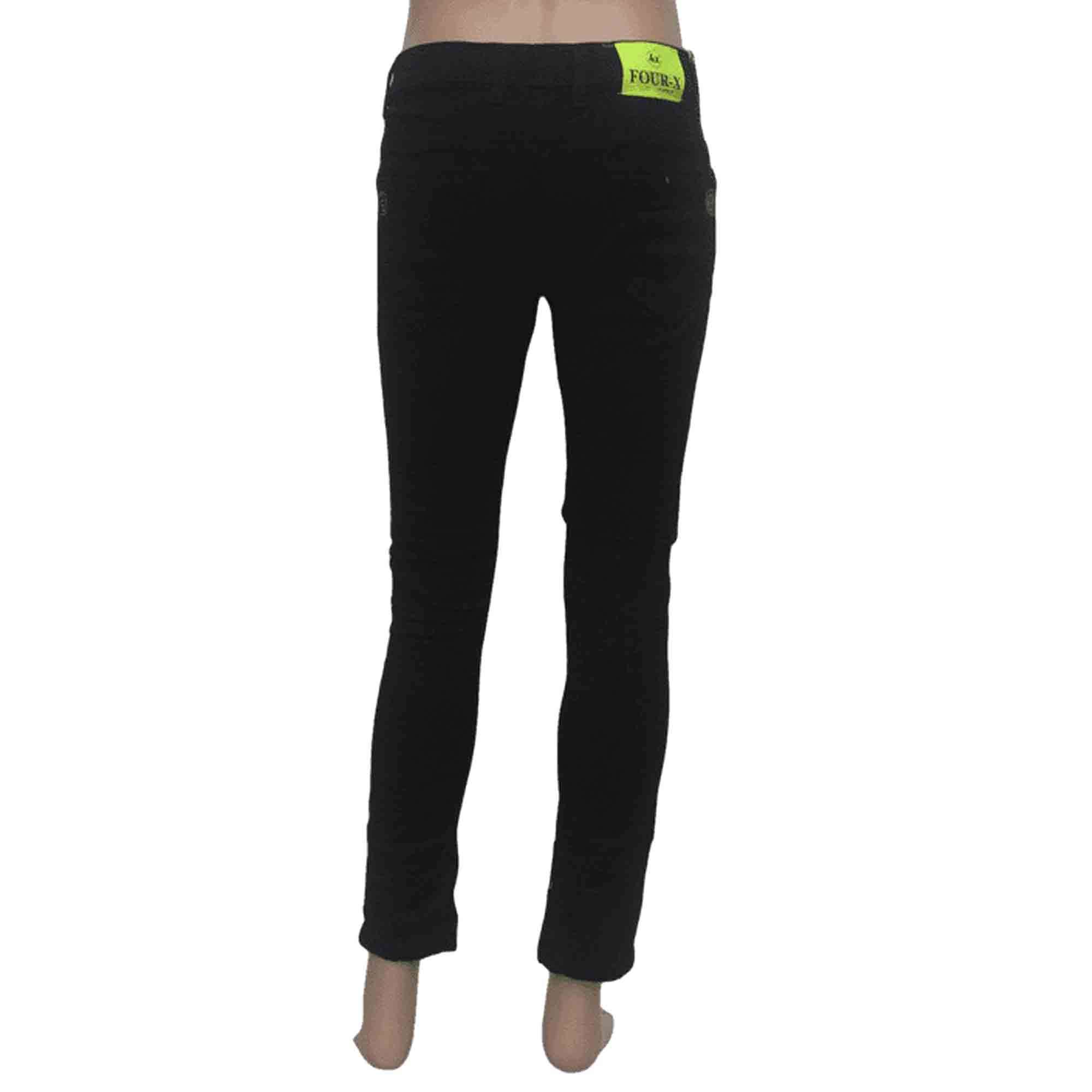 BOYS FOUR X BLACK DAMAGE JEANS (28/32)