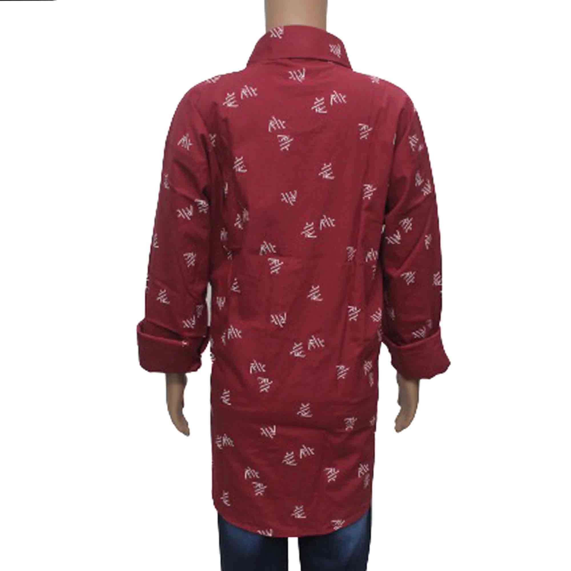 S-3158 KIDS AT KHAN VIP PRINT SHIRT (38/40)