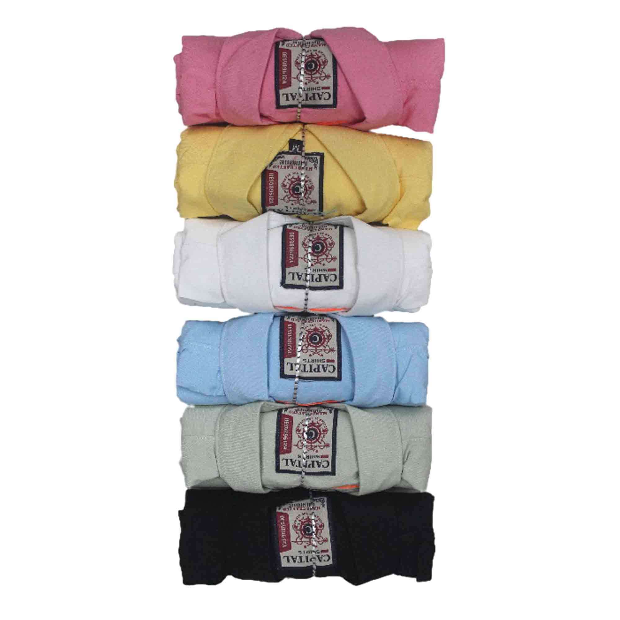 BOYS CAPITAL PLAIN SHIRT H/S (M/XL)