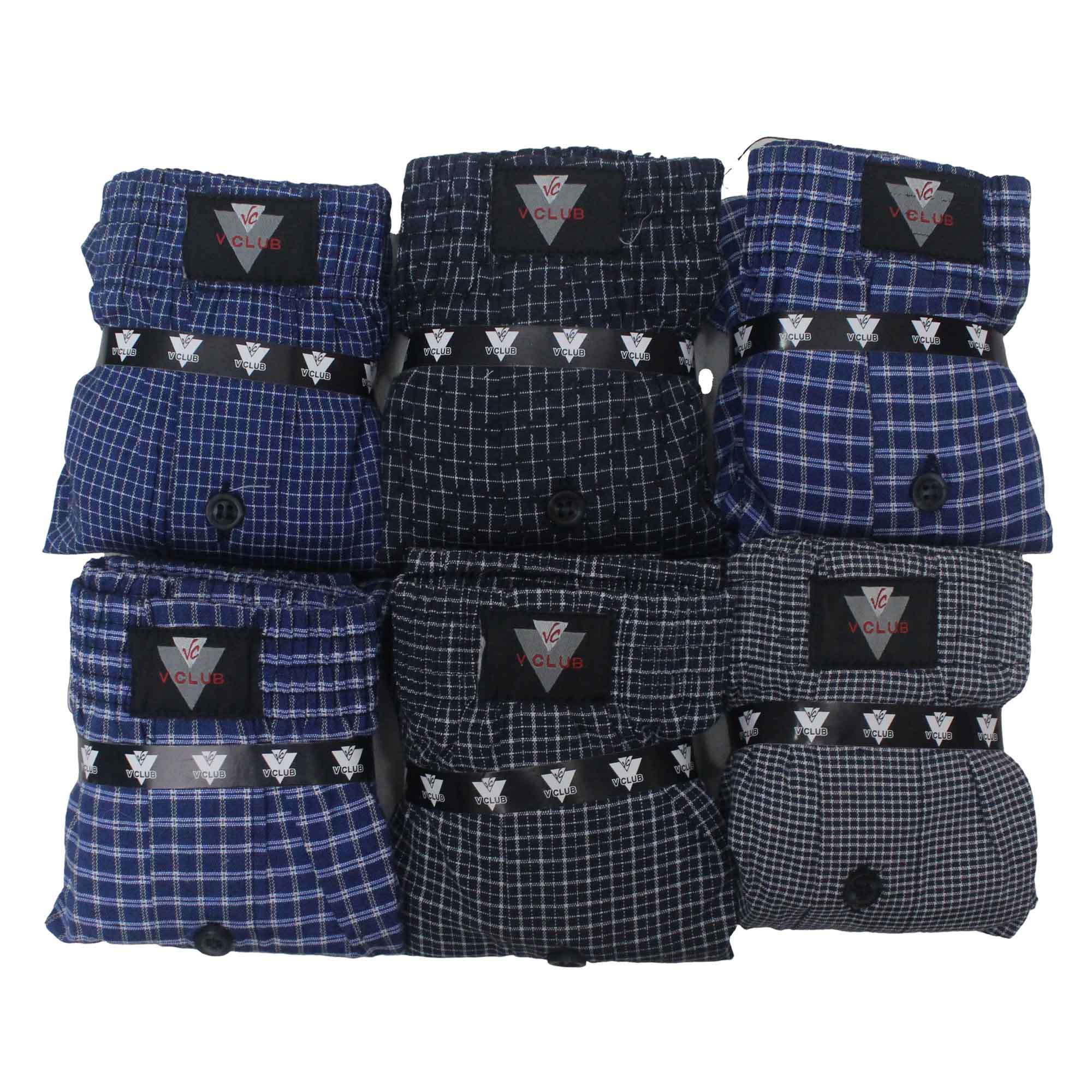 BOYS INDIGO CHECKS SHORTS (M/XXL)