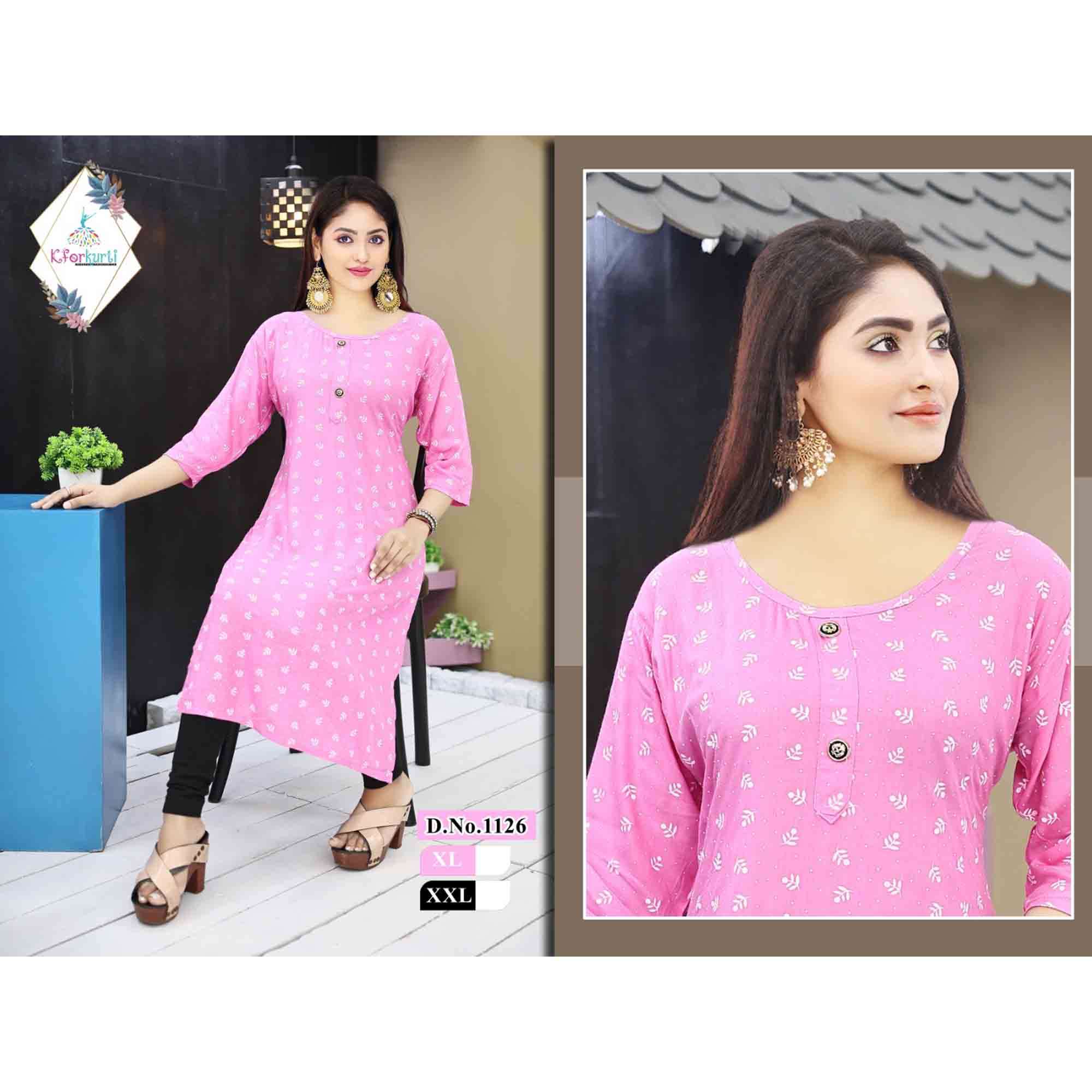 KURTI REGULAR PRINT  XL