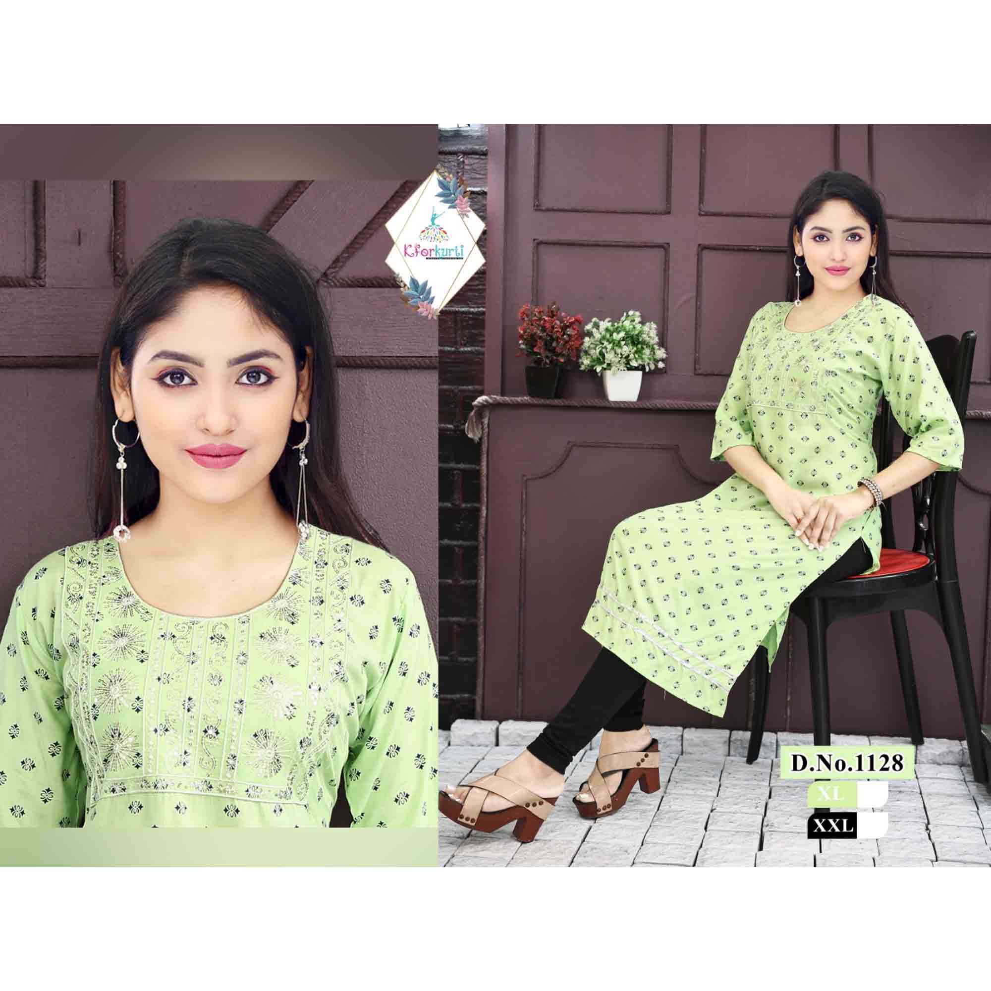 KURTI GALLA SEQ+ S LACE PRINT XL