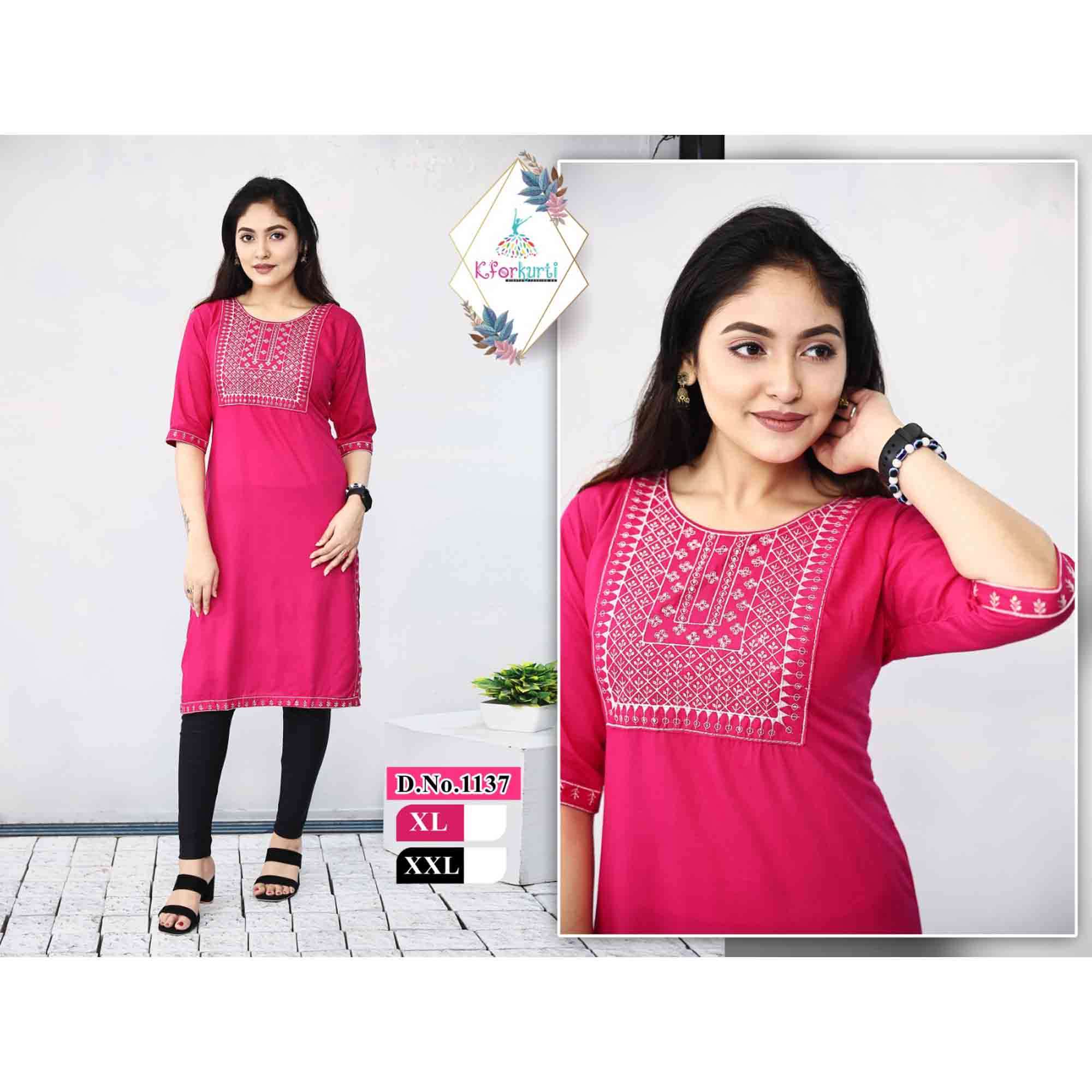 KURTI GHD + SIDE LACE PLAIN XL