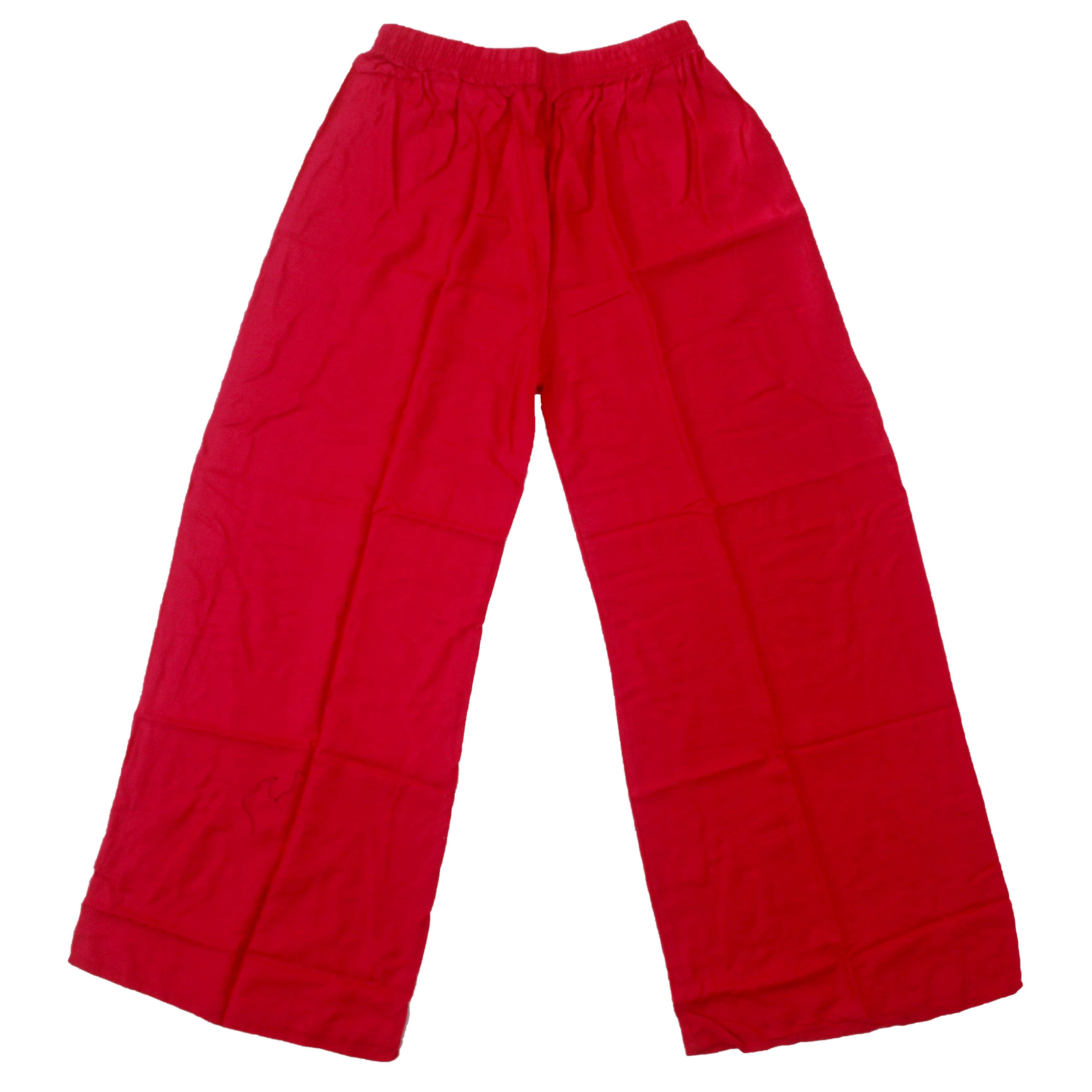 GIRLS SI REYON PLAIN PKT PLAZO (XXL)