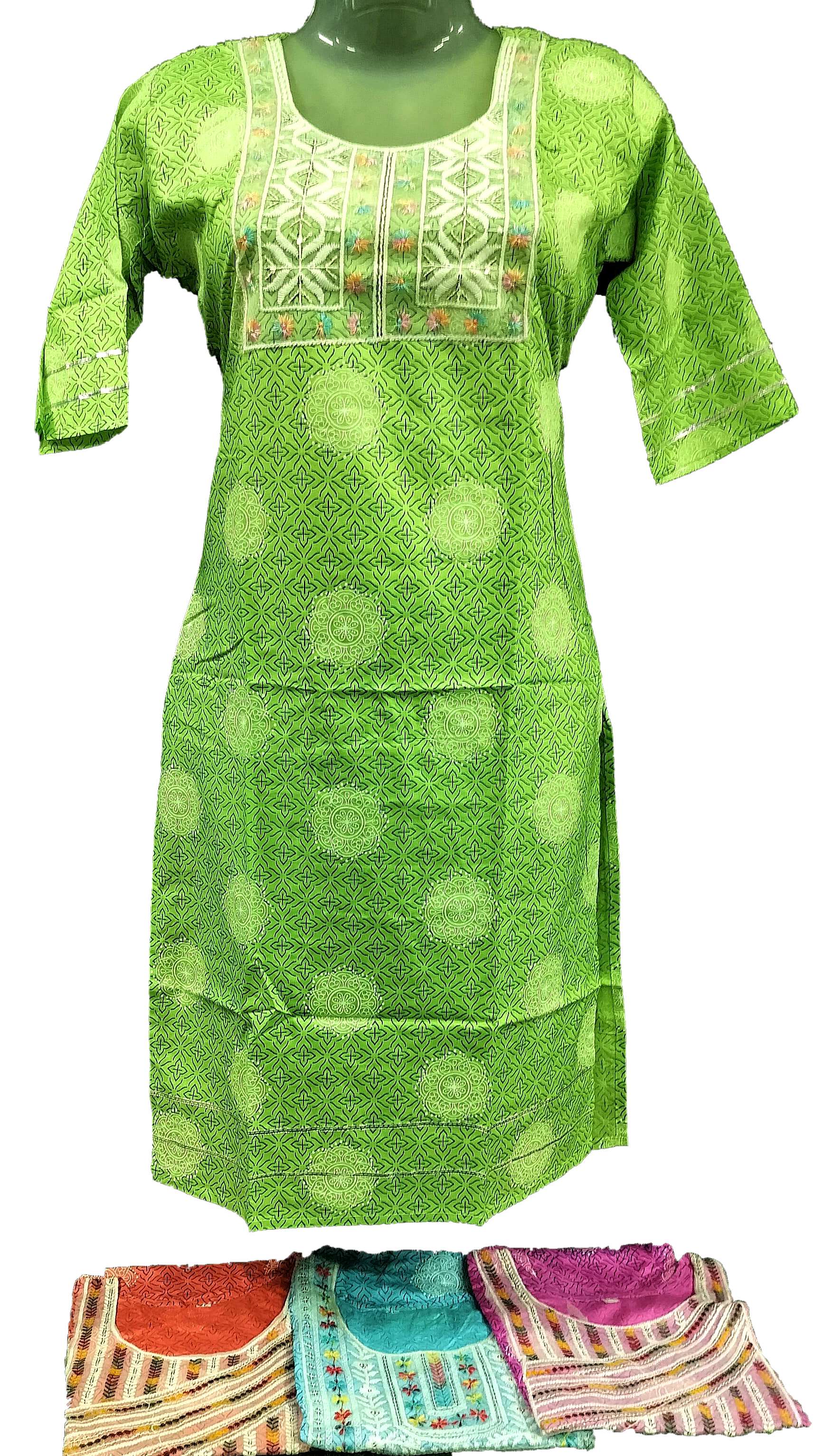 KURTI NECK LACE + S. LACE PRINT (XL)