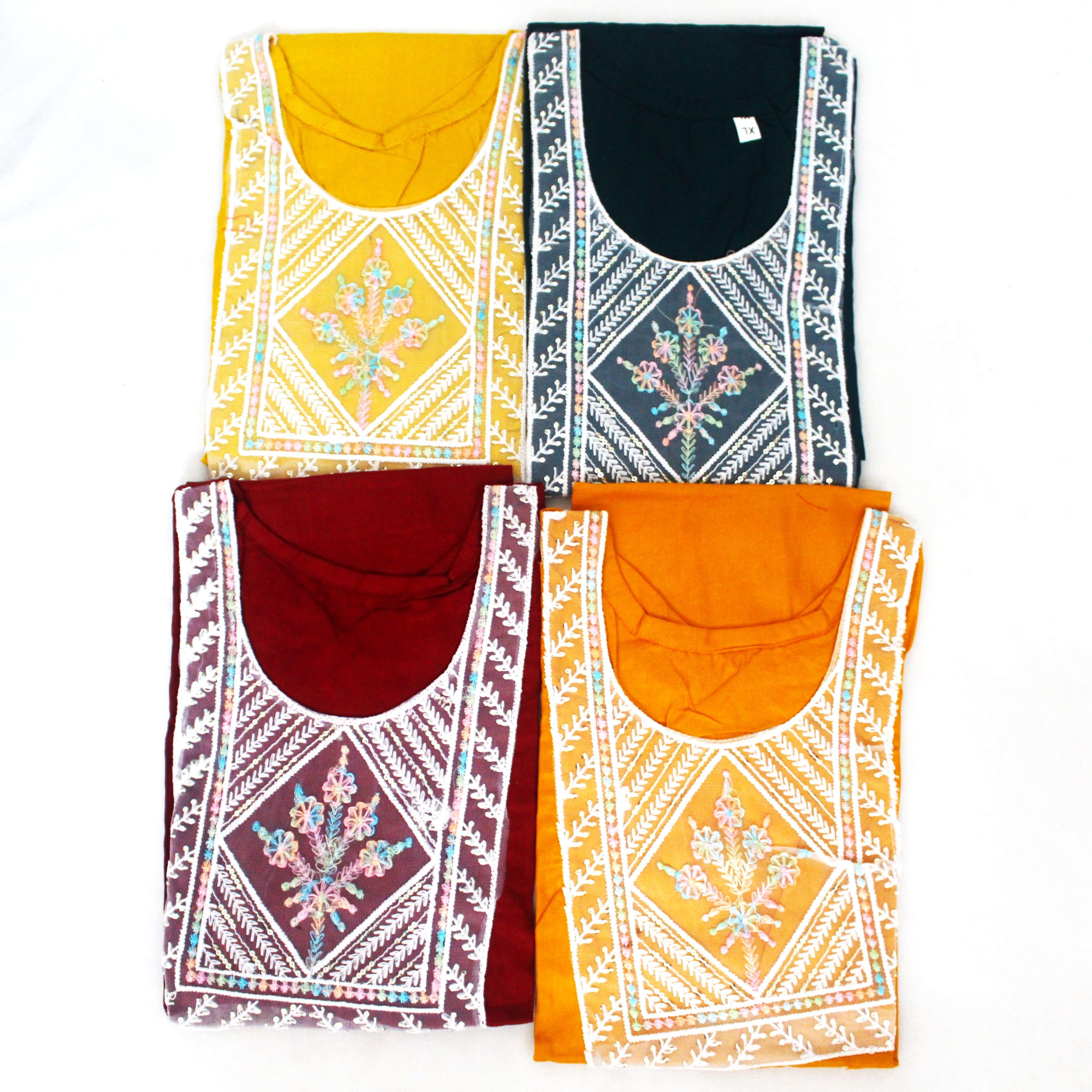 KURTI NECK LACE+S LACE PLAIN XXL