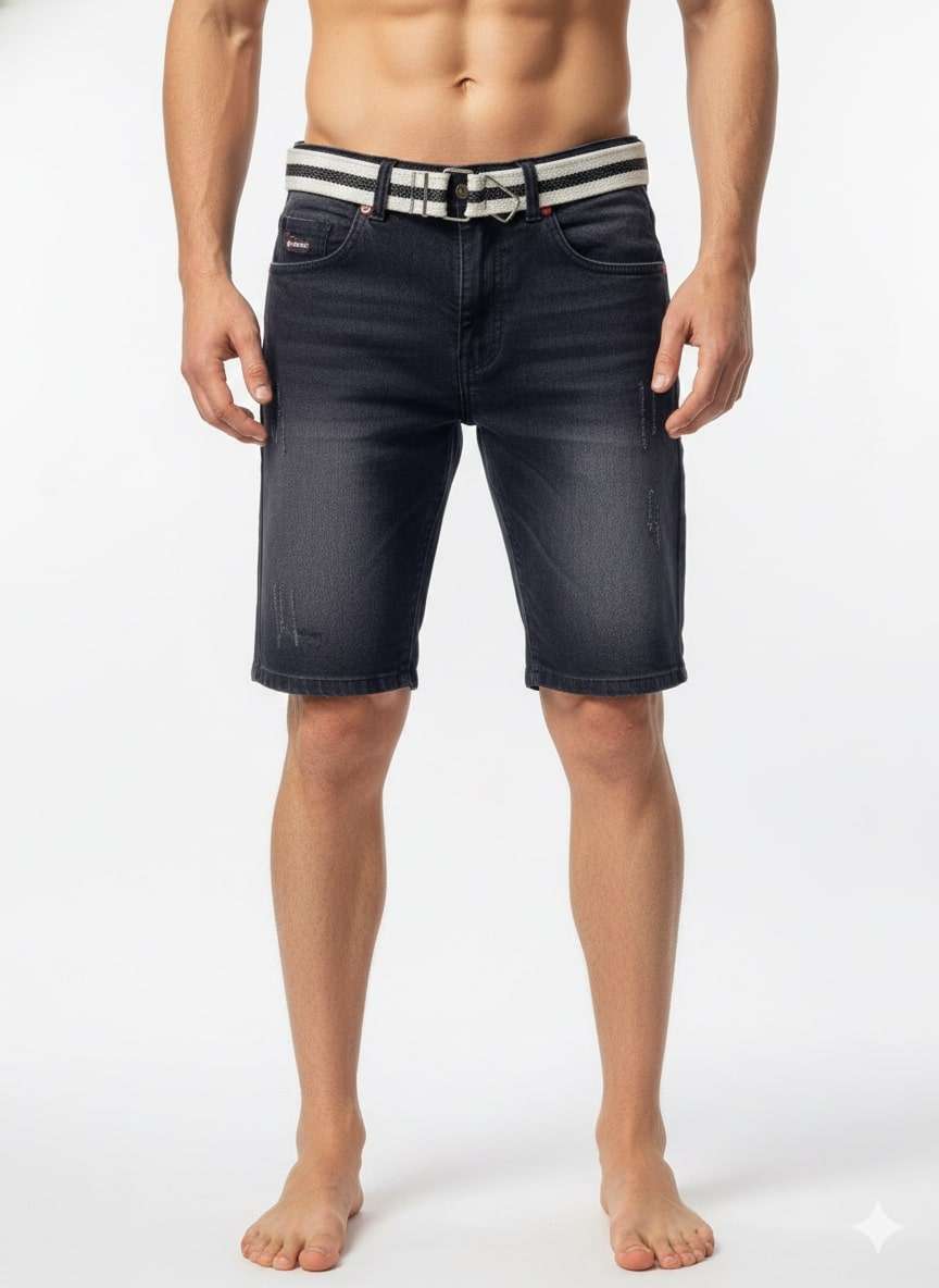 BOYS MANGO DENIM HALF PANT (28/34)