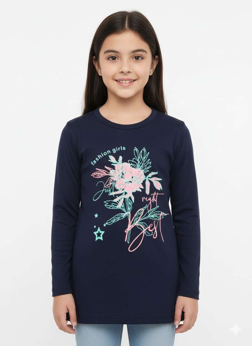 GIRLS SS GOLD BASIC TOP F/S (M)