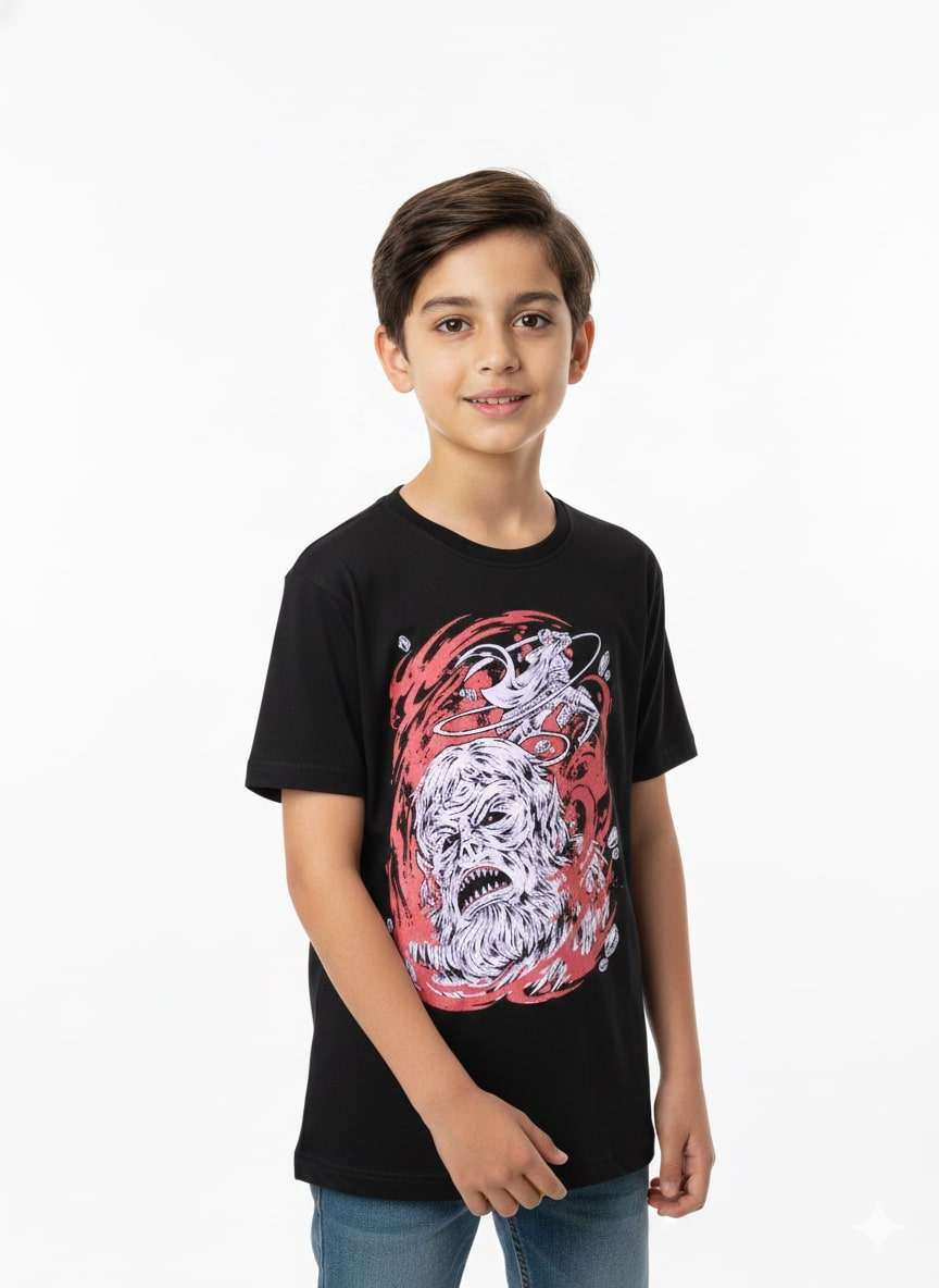 KIDS CHILLOUT FRONT BACK PRINT H/S (M/L/LL)