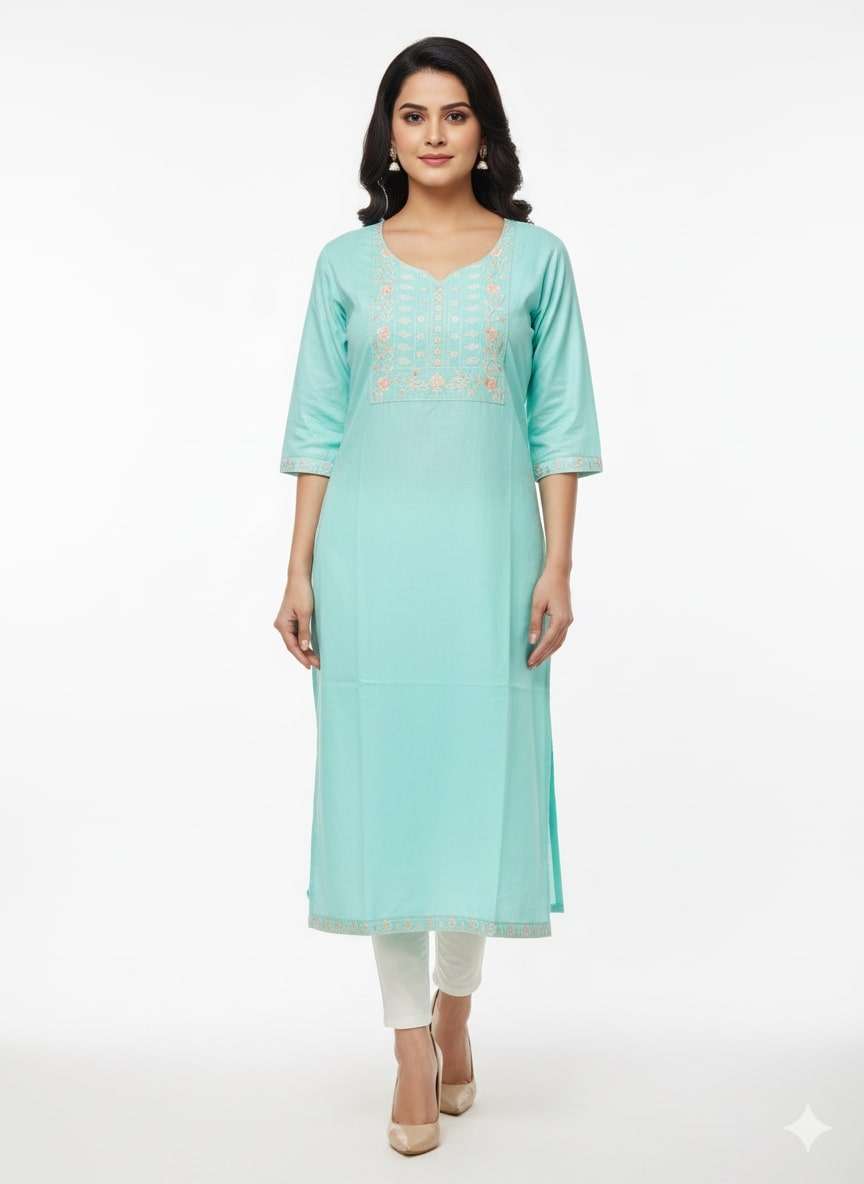 KURTI GHD EMB PLAIN XL N
