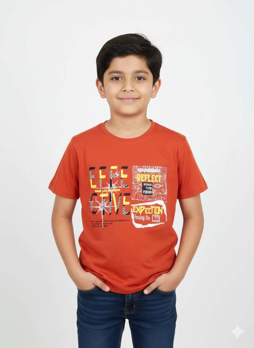 BOYS CLUB 5 FRONT PRINT H/S TSHIRT (28/32)