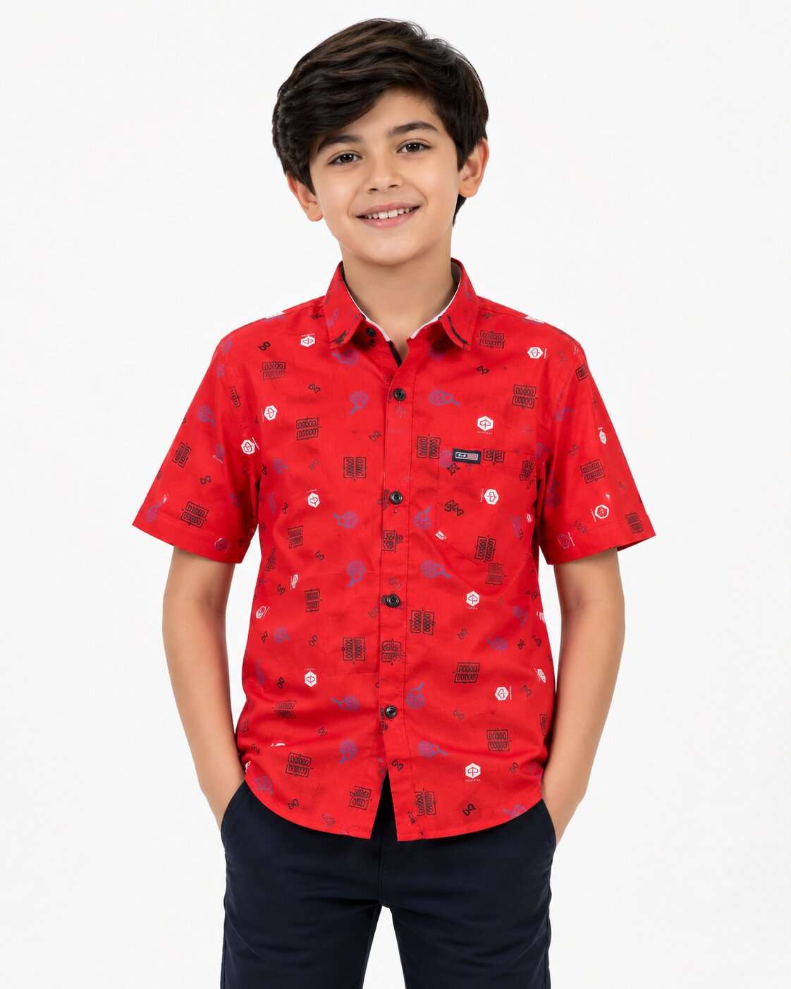 KIDS OFFCO  PRINTED SHIRT HS (28/32)