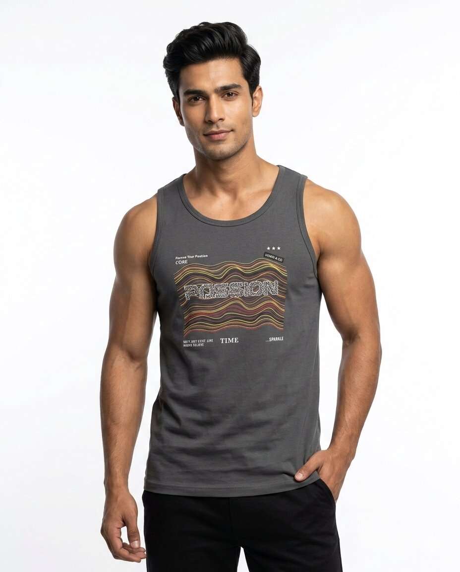 BOYS QANTAN TEES PRINT SANDO (34/38)