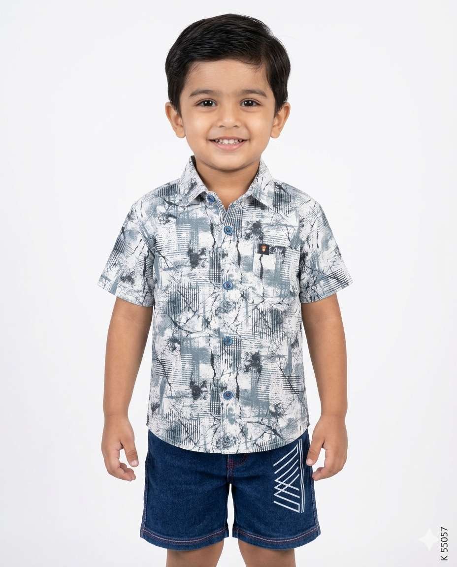 KIDS AIMAN FANCY BABA SUIT H/S (32/34)