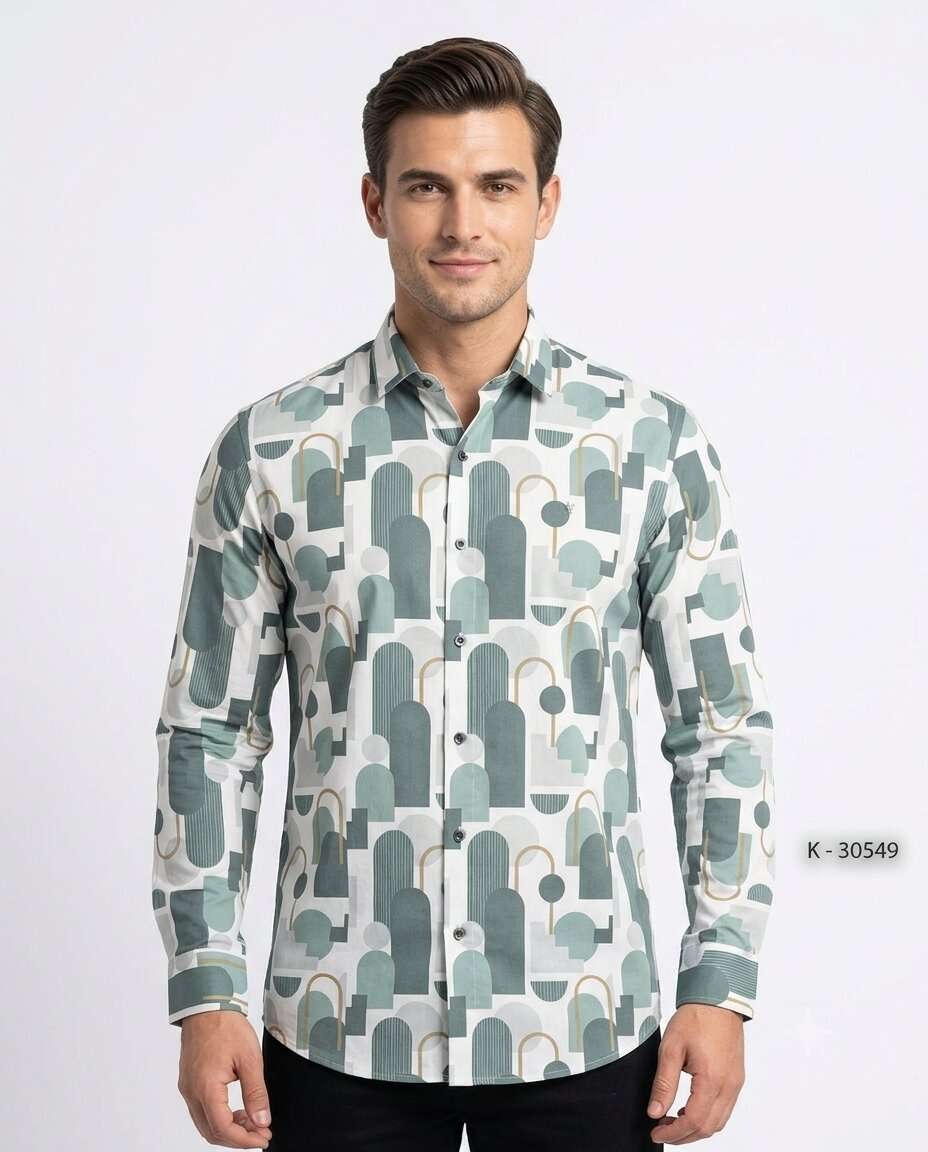 BOYS SPICE PRINTED SHIRT F/S (M/XL)