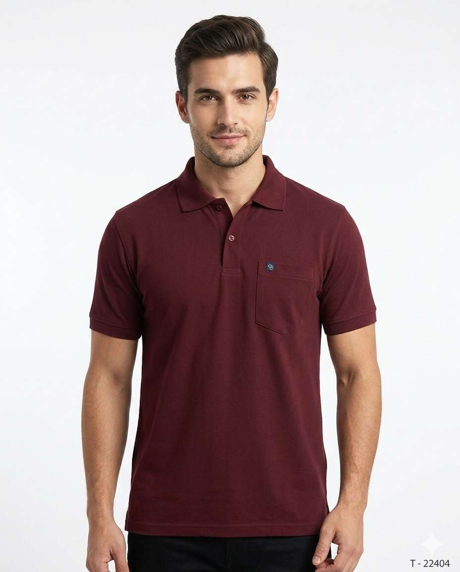 BOYS STAR COLLAR T-SHIRT PLAIN  DN-888  (L/XXL)