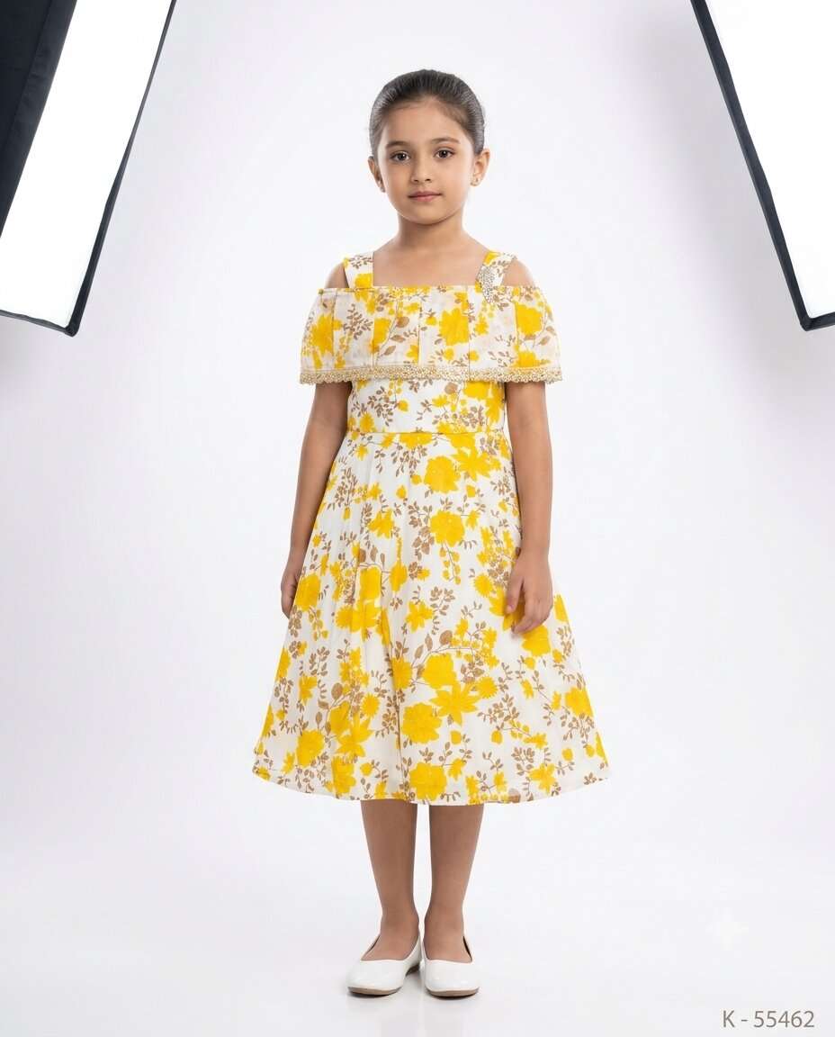 GIRLS HAKIMA NET FANCY FROCK (20)