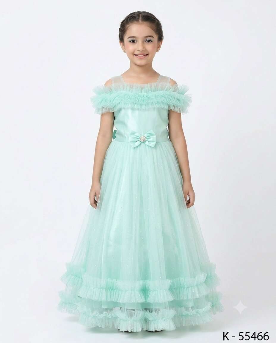 GIRLS HAKIMA NET FANCY FROCK (32/36)