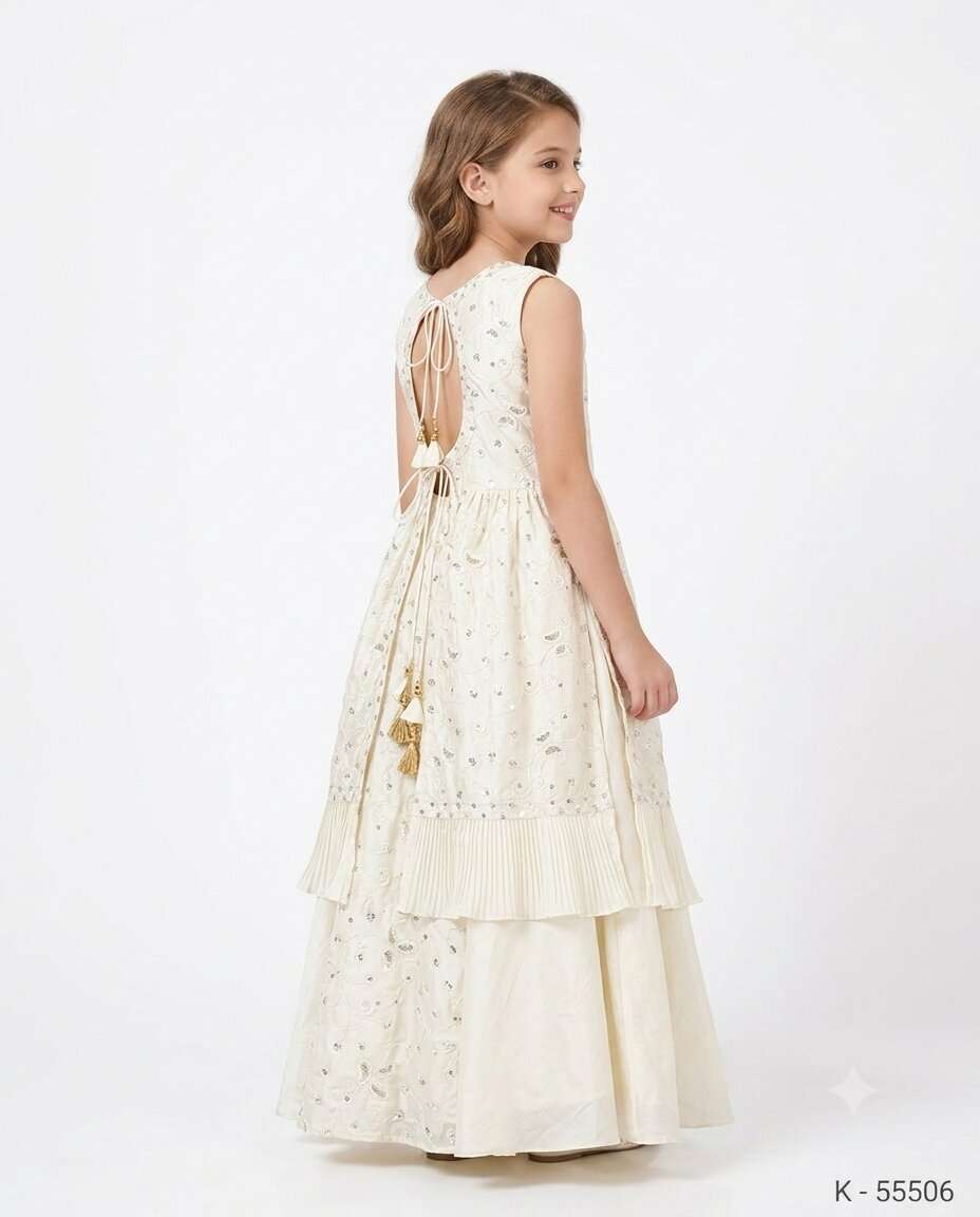 GIRLS TANJIM FANCY LONG FROCK (XXL)
