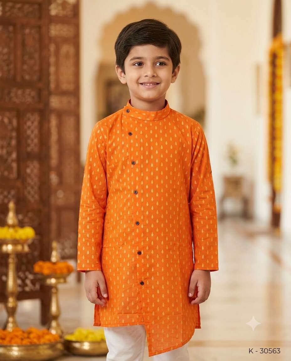 KIDS FANCY KURTA PRINT  (9-10) (11-12)