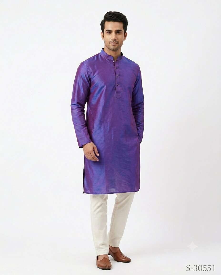MENS FANCY PLAIN KURTA (38)