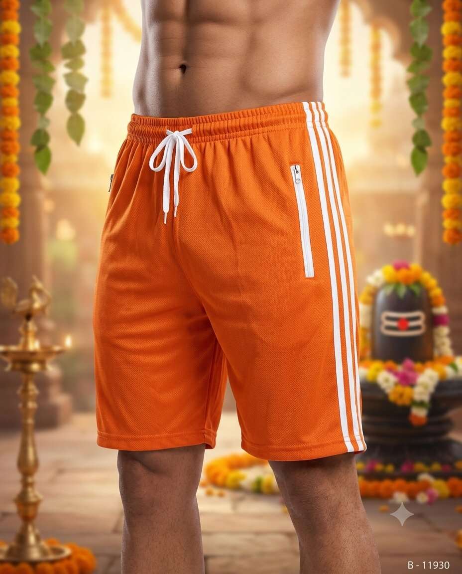 BOYS ORANGE 3 PATTI HALF PANT