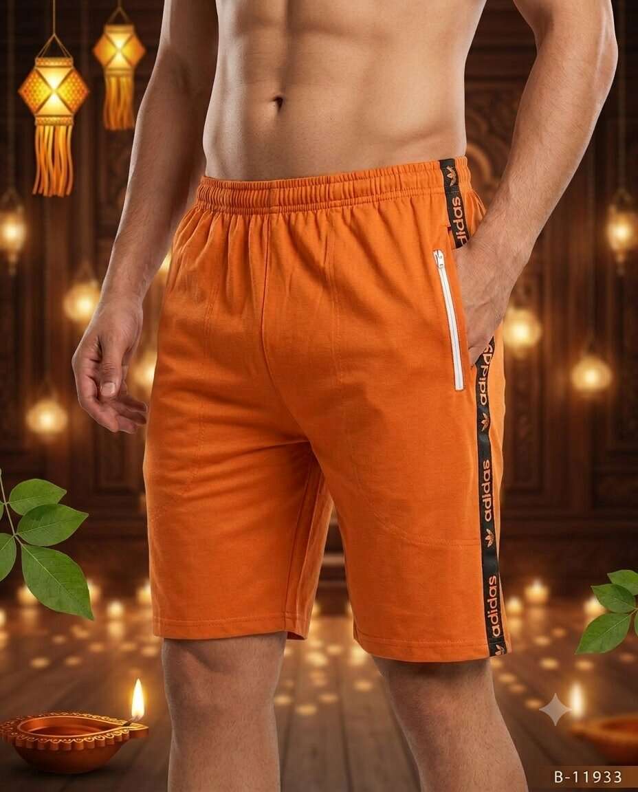 BOYS ORANGE SIDE PATTI CHAIN BARMUDA