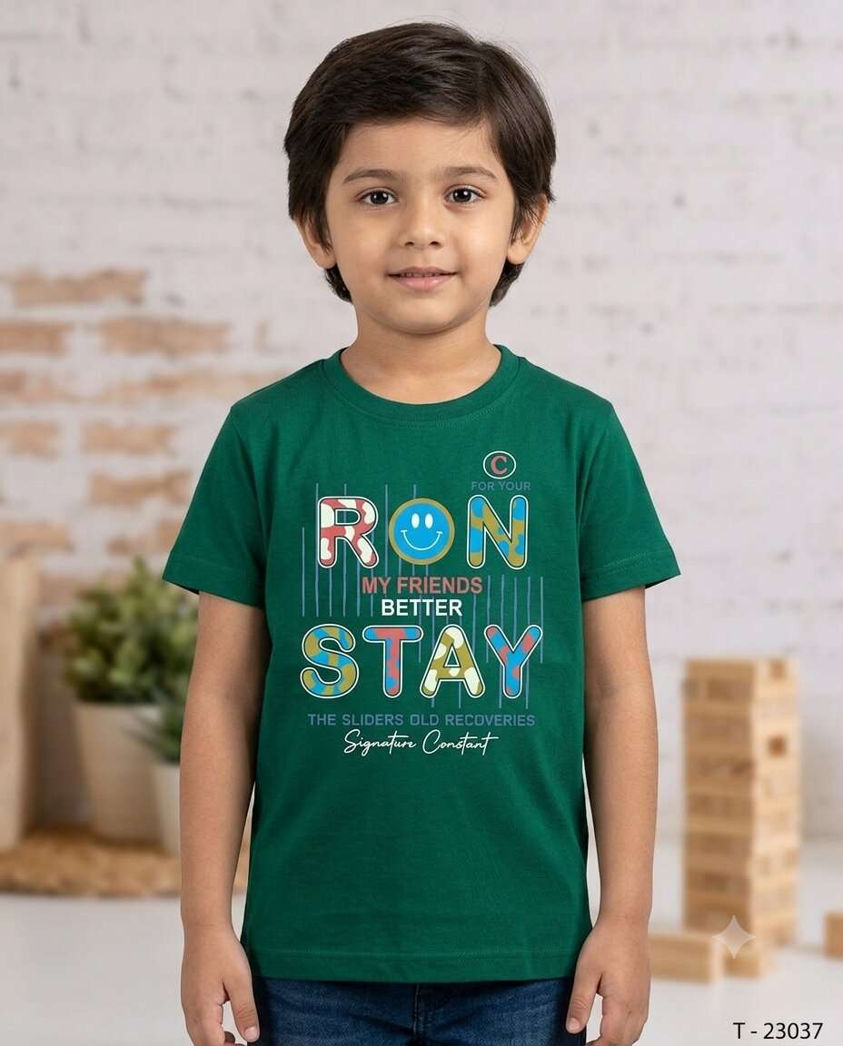 KIDS HEROPANTI FANCY PRINT GRS H/S TSHIRT (7/9)