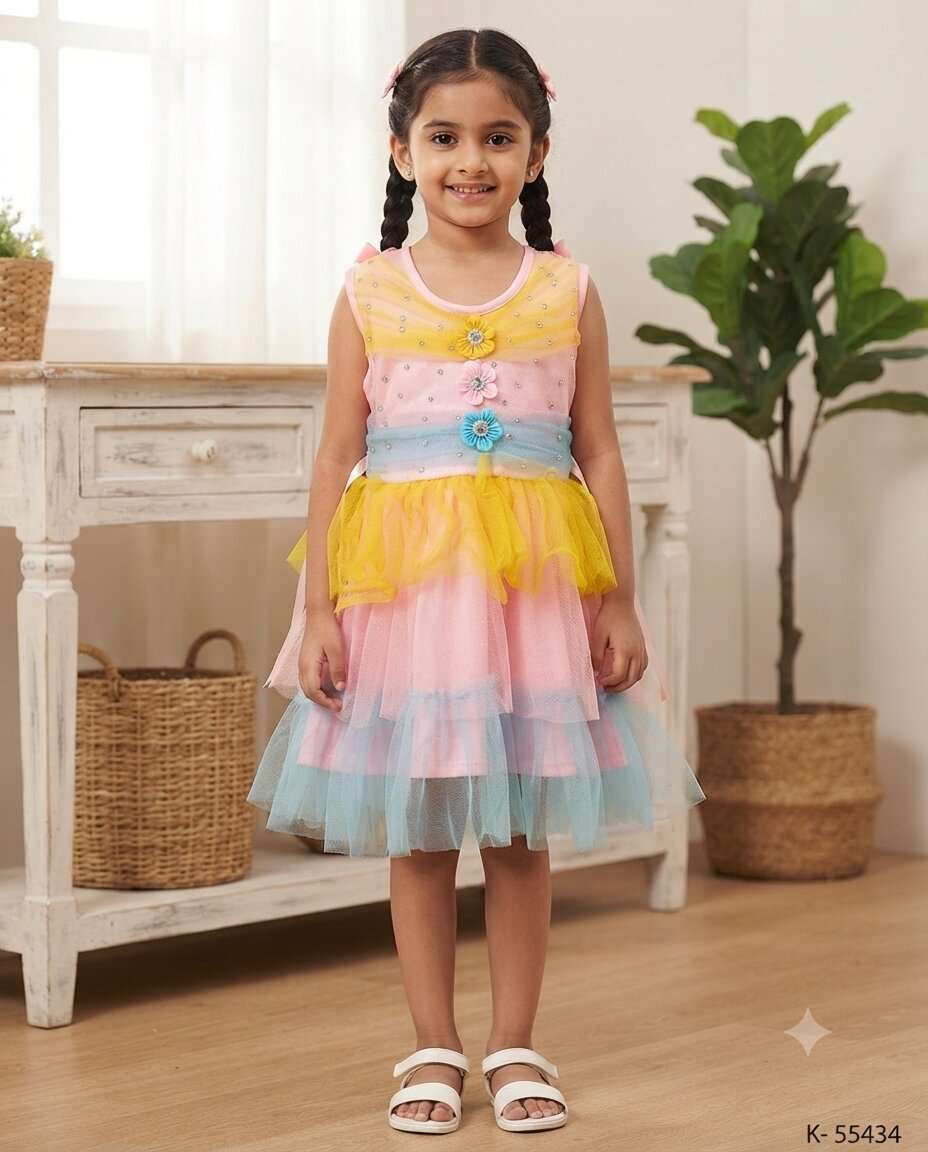 GIRLS NET FROCK DN-75 (S-20)