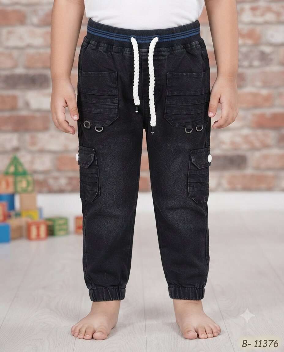 KIDS ALIF RFD 6PKT CARGO JEANS (20/30)