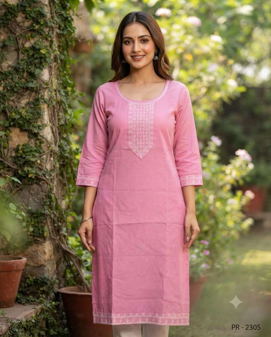 KURTI GALL + ASTIN EMB PLAIN (XXL)