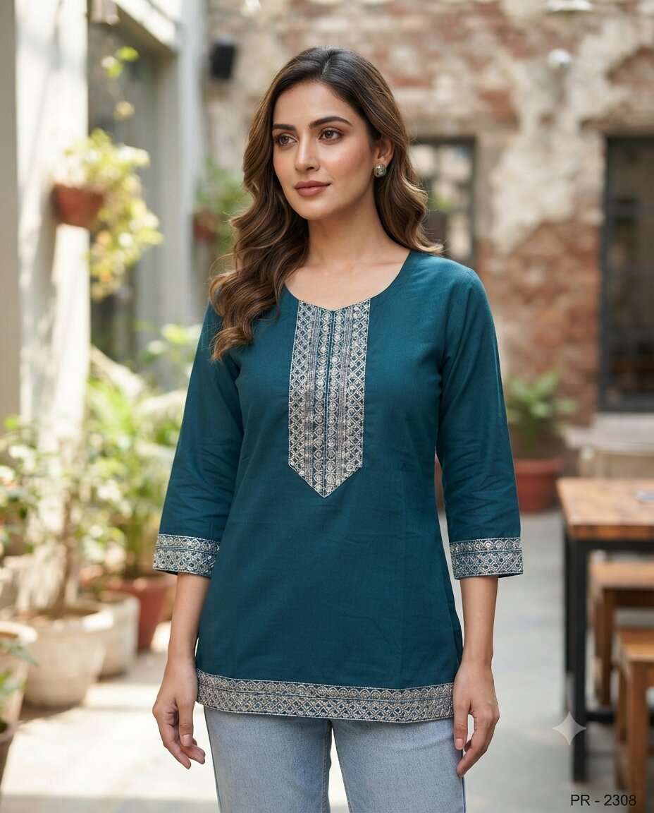 KURTI  HEAVY  GHD SEQ SHORT (XL)
