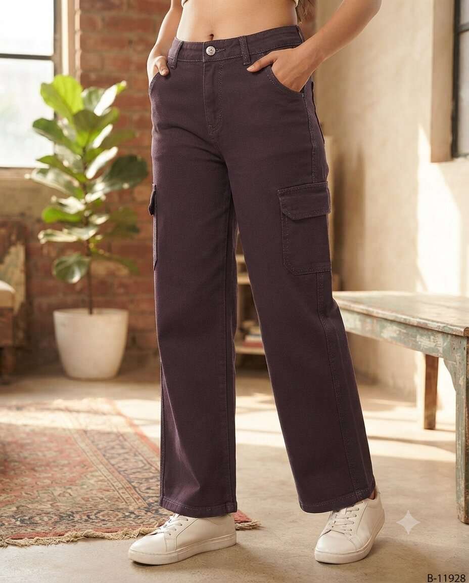 GIRLS TUFAN  PLAIN BEGGY JEANS (28/32)