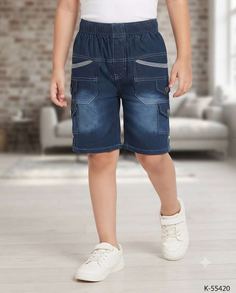 KIDS DENIM HALF PANT (BIG)