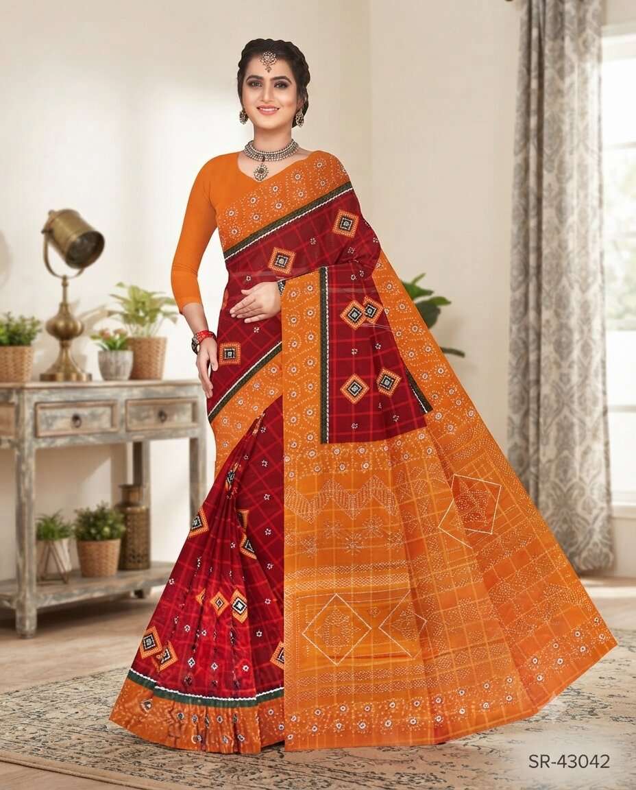 ARCHI SAREE CHUNARI CHECKS