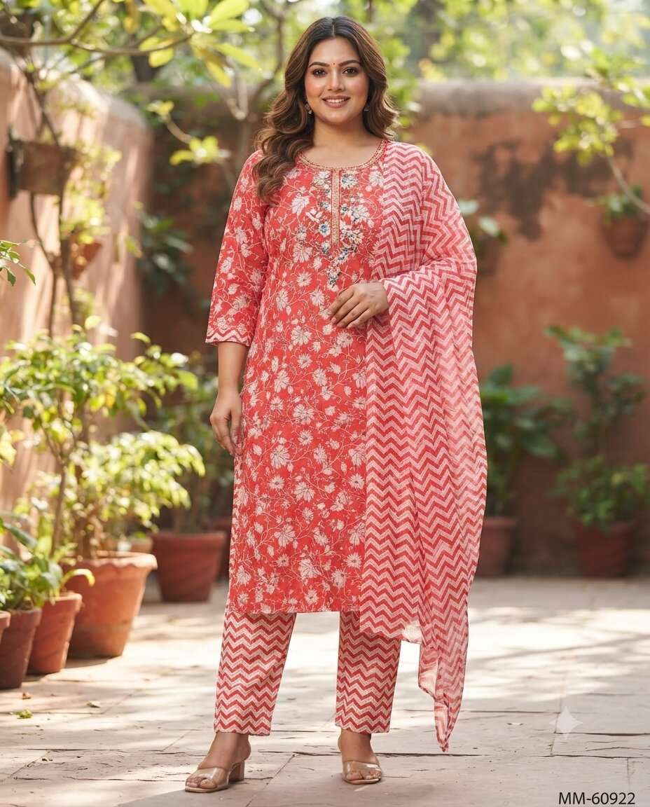 COTTON 3PCS PANT SET NECK SEQ PRINT (38)