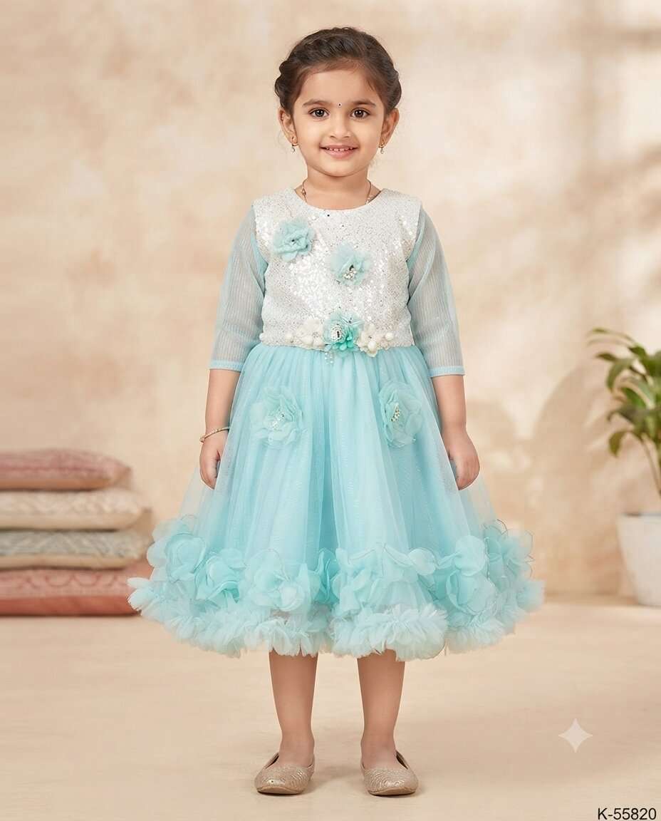 GIRLS SSS NET FROCK (20/30)