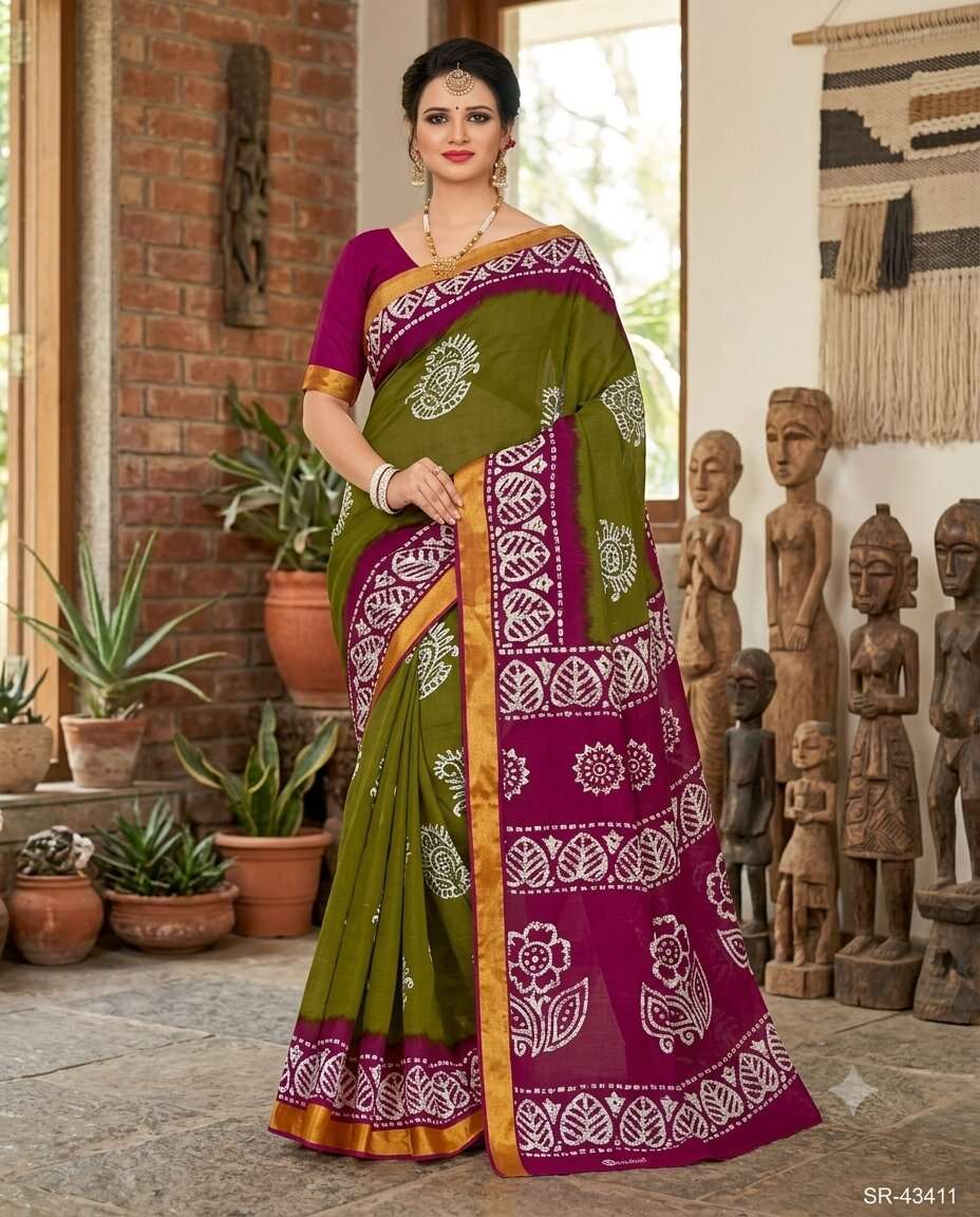 VANDANA SAREE COTTON BATIK BP