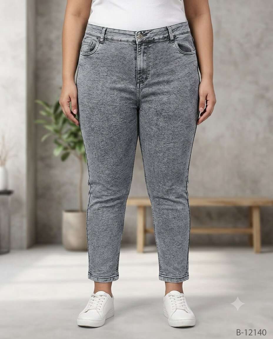 GIRLS TUFAN PLAIN DENIM JEANS (38/40)