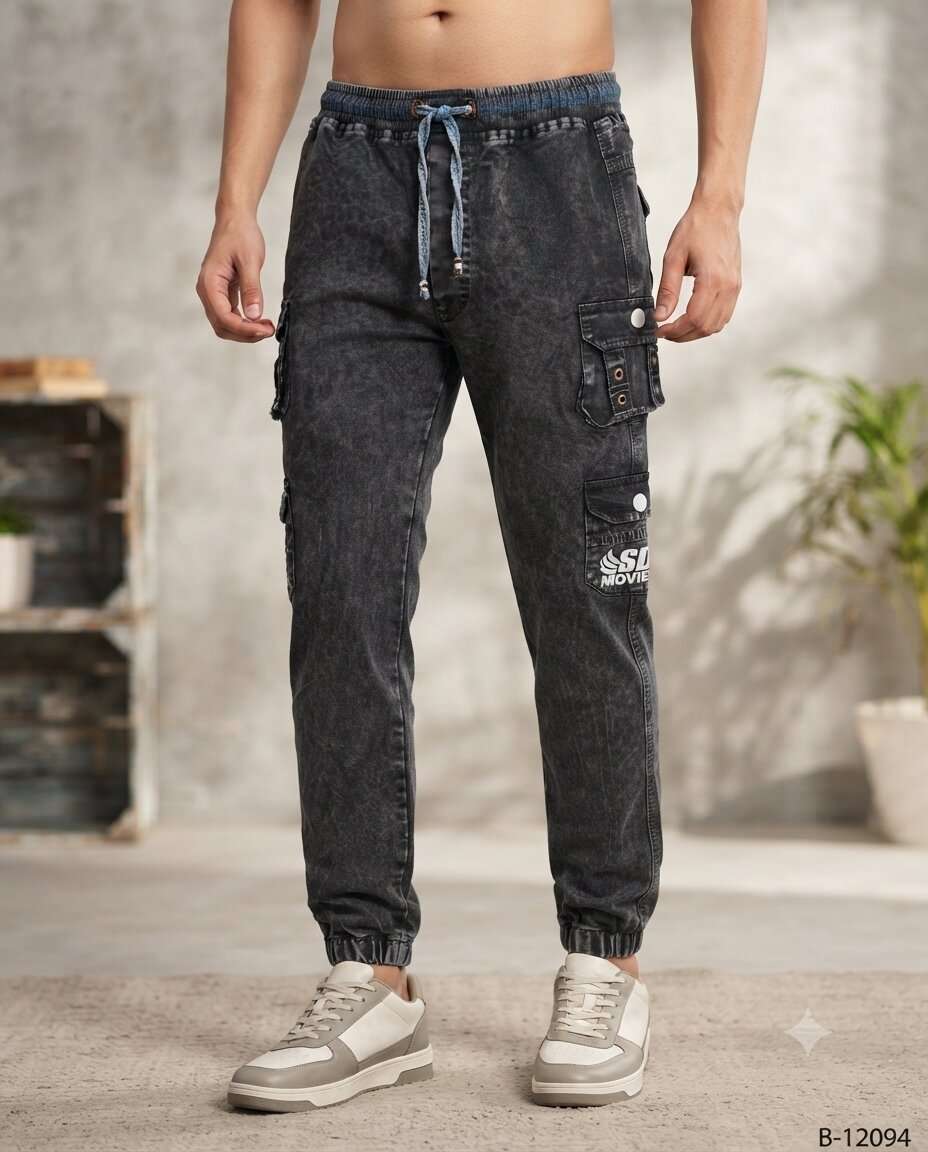 KIDS ALIF RFD 6PKT CARGO JEANS (38/40)