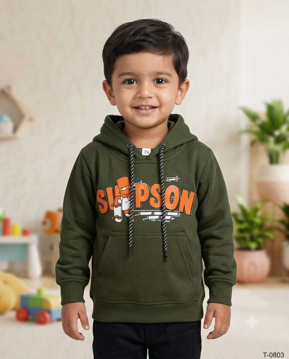 KIDS CHEST PRINT SWEAT SHIRT (24/28)